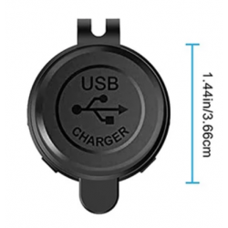 Combination Socket USB-C PD USB-A Cigar Socket Round Waterproof Panel Mount USB Charger for Boat Car Truck
