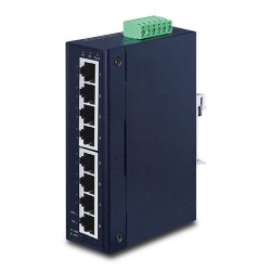 8-Port Managed DIN Mount Switch - Fast Recovery & Redundancy
