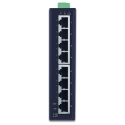 8-Port Managed DIN Mount Switch - Fast Recovery & Redundancy