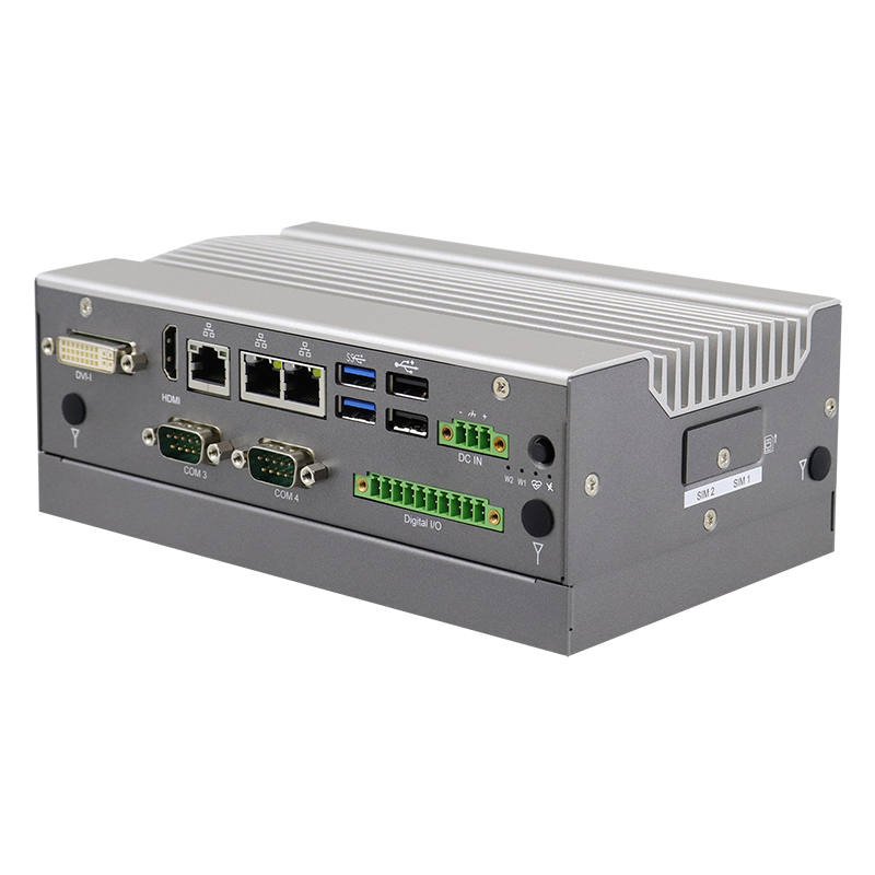 EMBEDDED FANLESS PC TPM2,  RS232, USB, DIN montage, SIM, IOT Gateway,