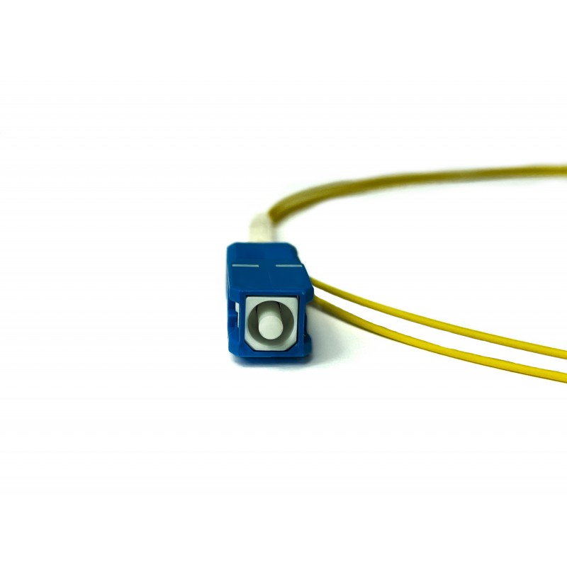 Pigtail fiberkabel, Single Mode, SC-PC, 1m, 9 / 125my, Gul, LSZH, Simplex