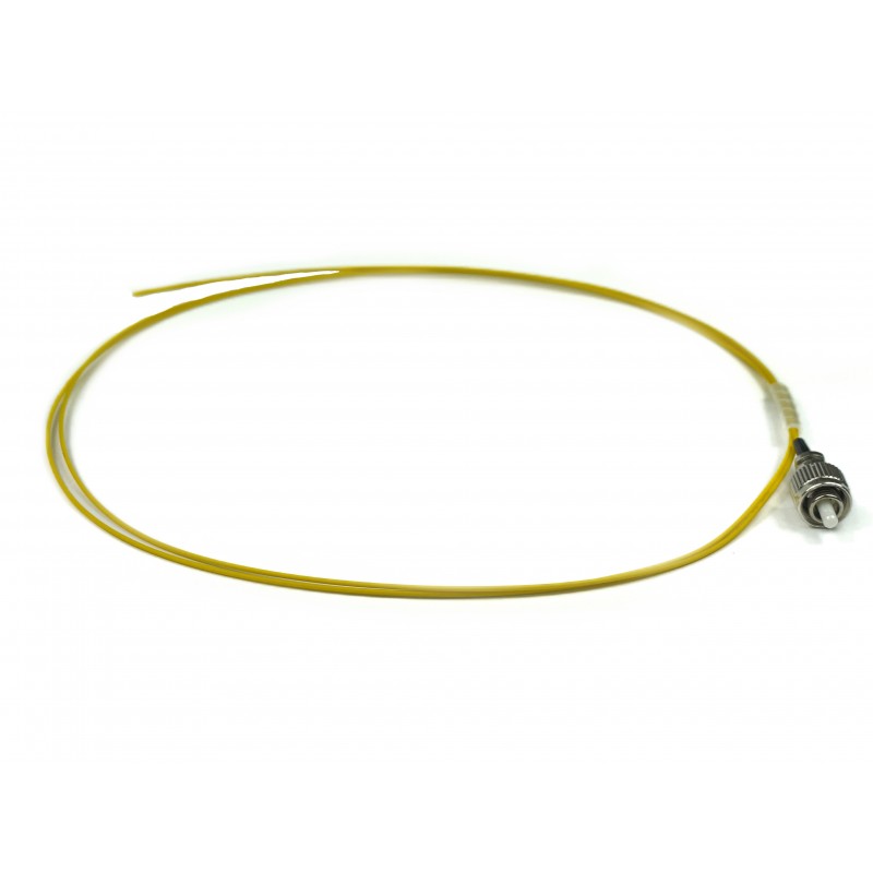 Pigtail fiberkabel, Singlemode, FC-PC, 2m, 9 / 125my, Gul, LSZH, Simplex