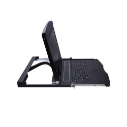 Pull-out console with monitor, keyboard and touchpad. HDMI. Local operation of Server in 19" rack cabinet