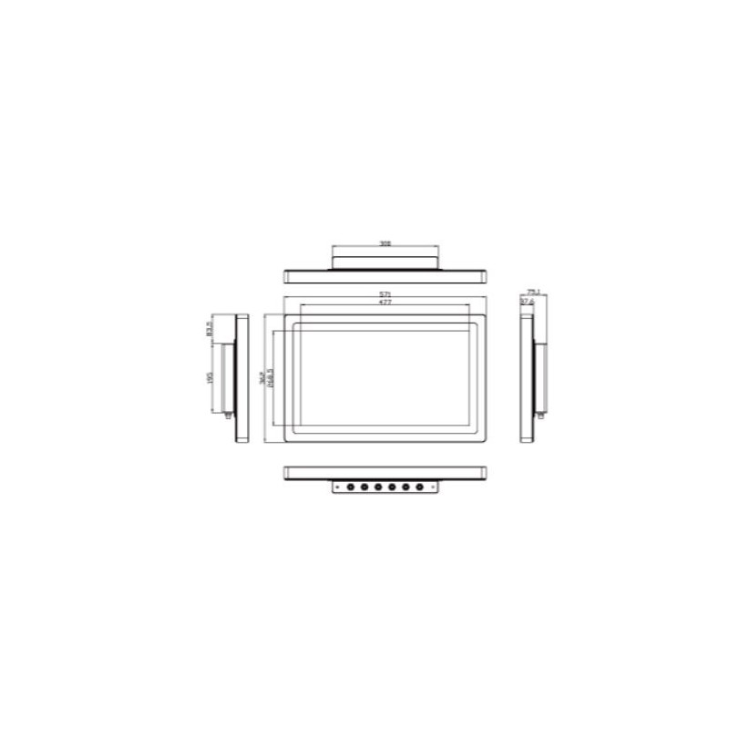 21.5" Panel PC ATEX/IECEX Zone2, Zone22 and C1D2/C2D2/C3 Certified Intel N2930