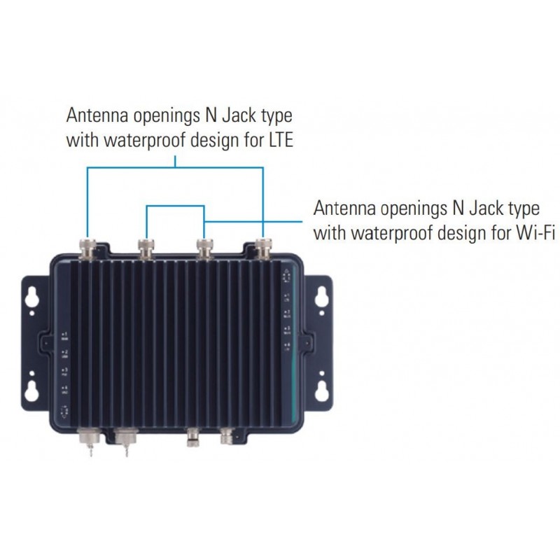 Robust IP67-klassifisert Fanless Edge AI-system med NVIDIA® Jetson Xavier™ NX, HDMI, 1 GbE PoE, USB -30°C til +50°C