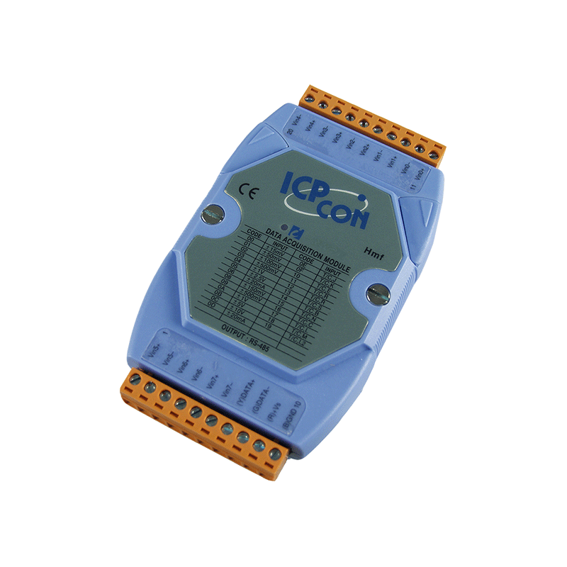 8x Analog Inputs, Modbus RTU, DCON, RS485, 10 - 30 VDC