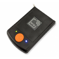 RFID NFC reader, 13.56MHz, USB, HID or Virtual COM, ISO 14443A, 15693, NFC 1-4