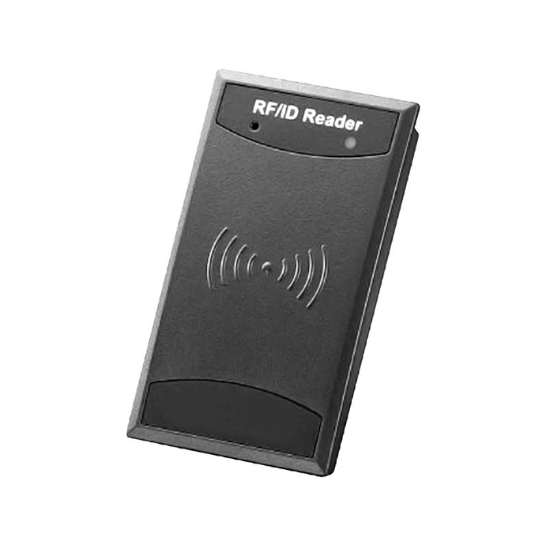 RFID-leser 13,56 MHz, Mifare, DesFire, Ultralight og 125 kHz EM40XX. For vegg, RS232 og Wiegand