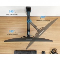 Full Motion Arm Wall Bracket for 17-27 TVs/Monitors, VESA 75/100mm