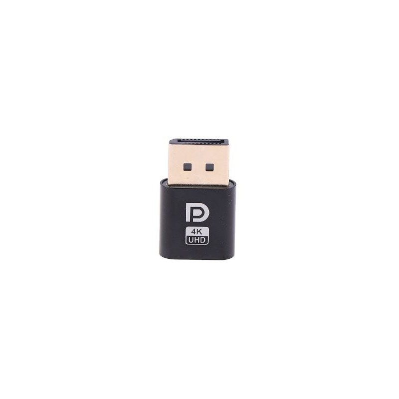 DP DISPLAY PORT EDID GHOST skjermport, emulator Dummy pluggadapter for 4K