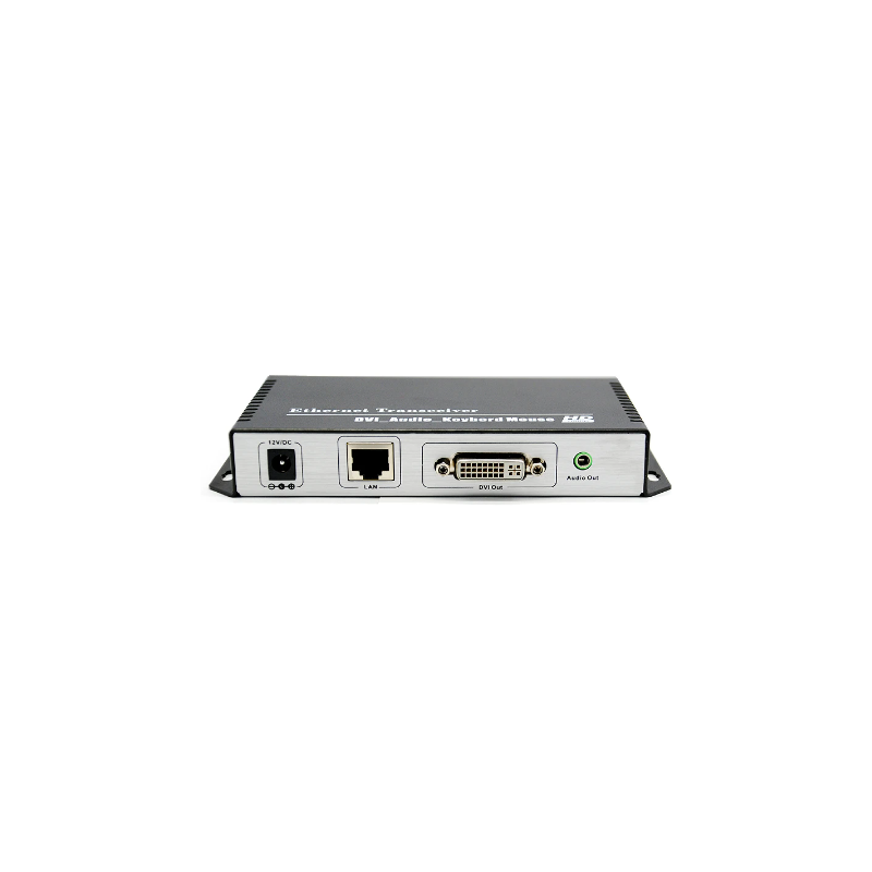 DVI KVM Extender 1080p opptil 120m over Cat 6-kabel eller TCP/IP. USB-tastatur og mus