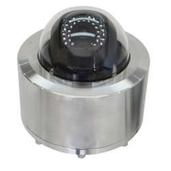 5MP ATEX EX IP dome camera in 304 steel housing for zone 1 and 2 areas with explosive gases and dust