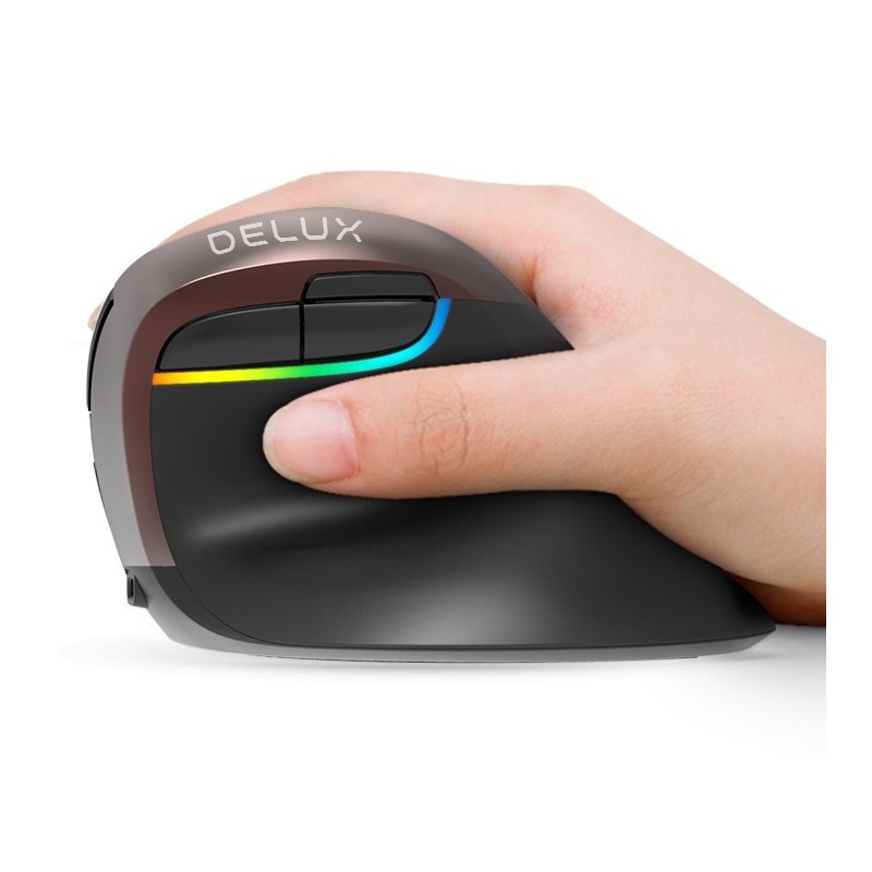 Ergonomisk mus med 6 knapper