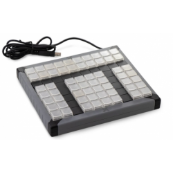 60 Key Programmable KVM keyboard. Send pure USB HID codes. Lift off key-cap for legends. USB.