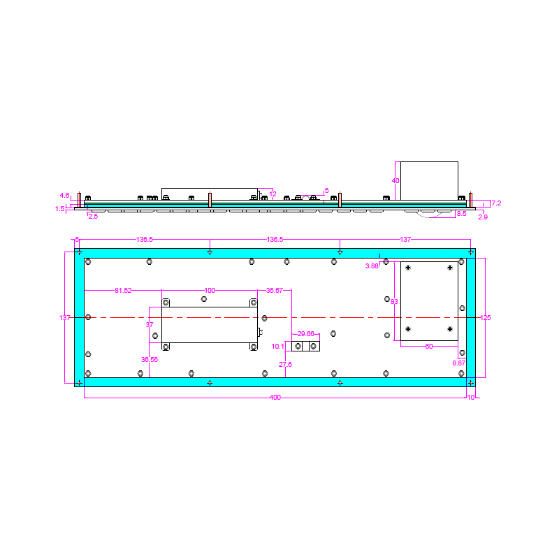 IP65 rustfritt tastatur, styrekule. Fn-taster. For industriell bruk - meget robust og sprutsikker, USB, nordisk layout