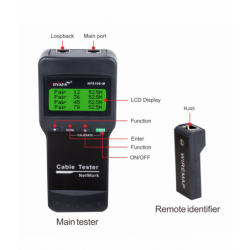 Network Tester for Cat. 5, 5E, 6 and Cat. 7 » Handheld - Danbit
