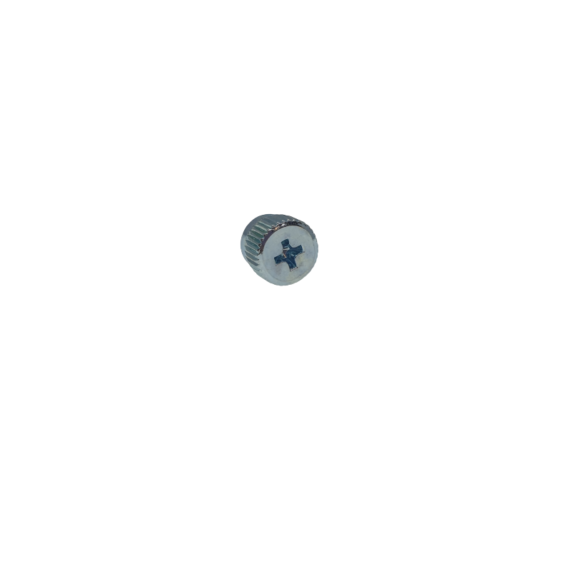 Fingerskrue for PC med 3 mm tråd. Trådlengde er 5 mm