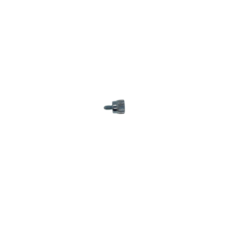 Fingerskrue for PC med 3 mm tråd. Trådlengde er 5 mm