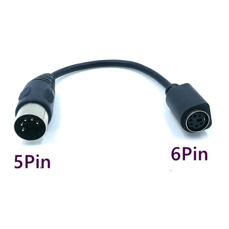 XT AT  adapter from old pc to PS/2 type keyboard plug, DIN5 Male to MINI DIN 6 Female