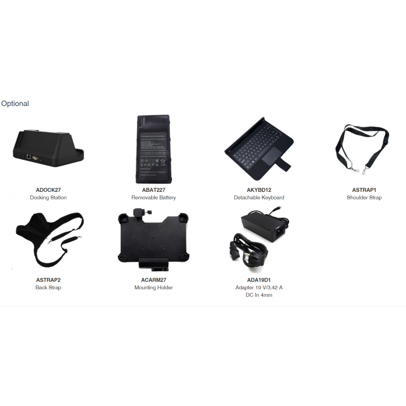 Robust IP65 industrinettbrett med Intel i5, Windows 11, front- og bakkamera, NXP, NFC, WLAN og Bluetooth