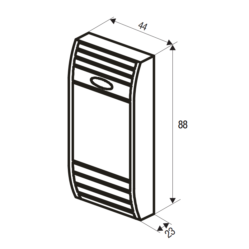 Access control control of electric door lock via Bluetooth, with RFID reader. 200 users