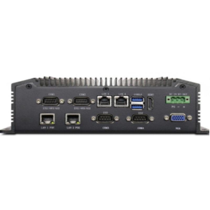 Industriell vifteløs innebygd PCIntel® i7 CPU, 4x RS232/422/485, 4x LAN, 4x USB vifteløs 4xEthernet POE USB