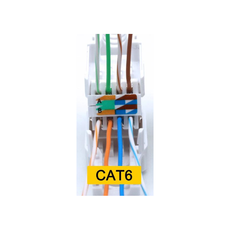 Verktøyfri Ethernet-kontakt RJ45 Cat 6