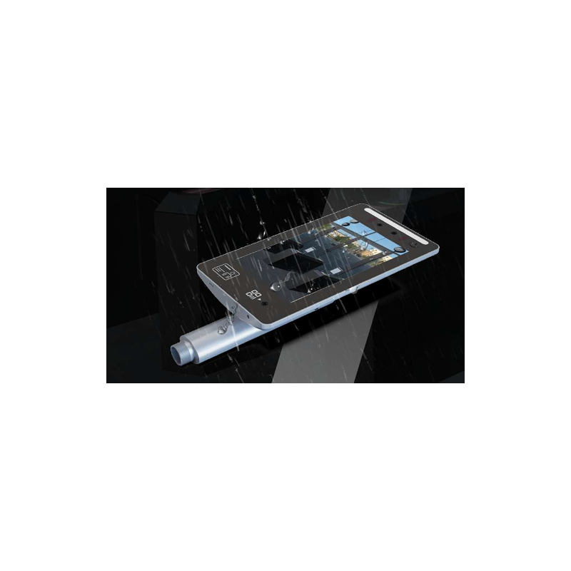 AI Face recognition terminal. Smart facial recognition, ID and temperature alarm access system.