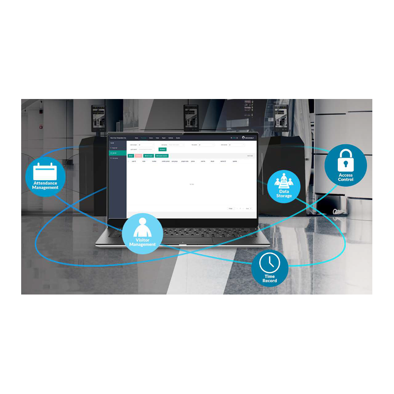 AI Ansiktsgjenkjenningsterminal. Smart ansiktsgjenkjenning, ID og temperaturalarm tilgangssystem.