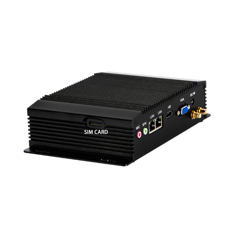 Billig vifteløs innebygd PC Windows 11, TPM, RS232, USB WIN 7/8/10/11, brikkesett N3520, LTE, tynn klient, HDMI, VGA