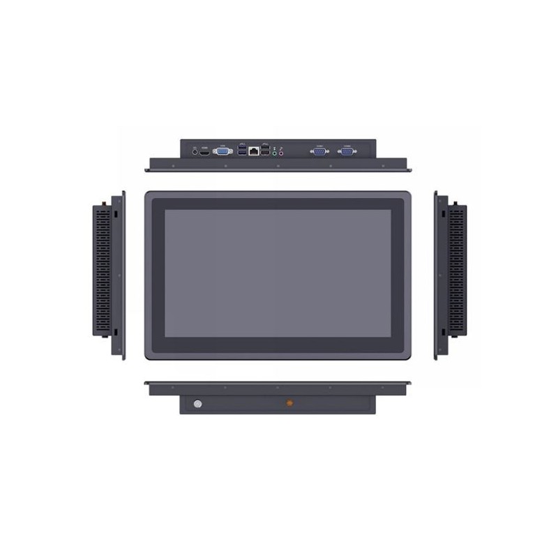 15,6" TFT-panel PC I3, 1000nits, Høy lysstyrke for sollysbruk, Touch, RS232/422/485