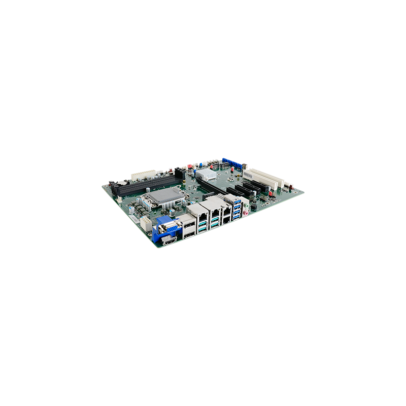 Industrielt ATX hovedkort 10GBit Ethernet, Quad-skjerm, USB 3.2, Long Life, 4K, GPU Støtte virtuell GFX-SR-IOV, RS232