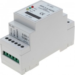 Isoleret RS485 repeater til DIN-skinne montage, optisk isolationfor...