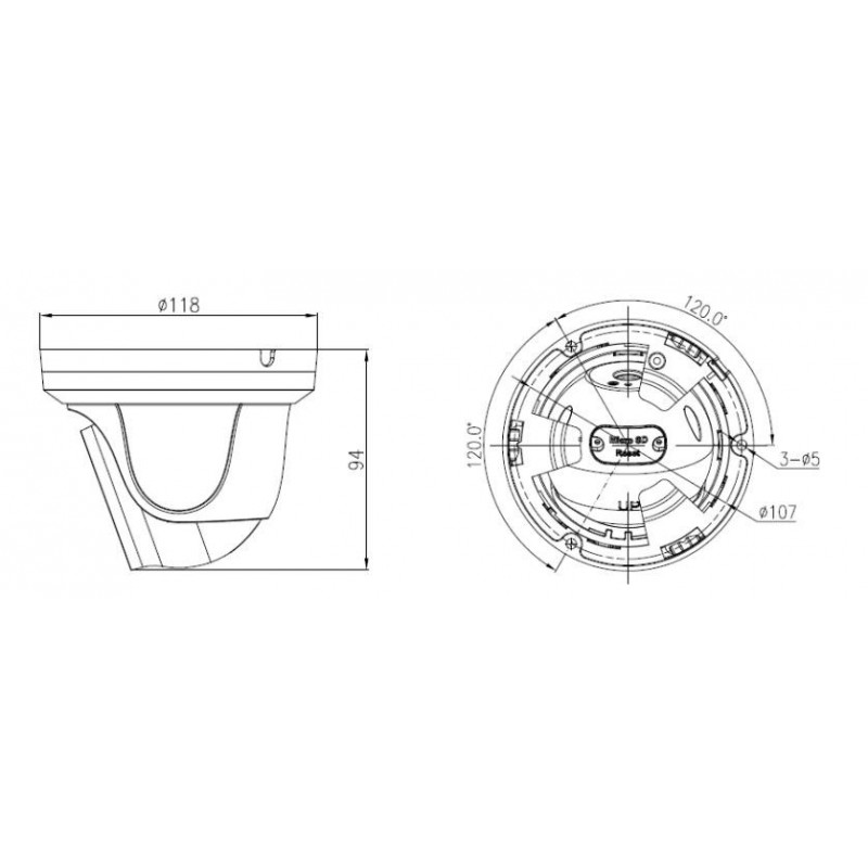 Turret IP-kameraer, PoE. 5 MP IR