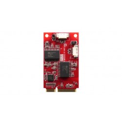 mPCIe Dual Isolated CANbus 2: PCIe 1.1-kompatibel, Linux SocketCAN-støtte