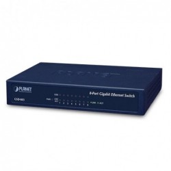 8 port gigabit switch with PoE, 5Vdc supply
