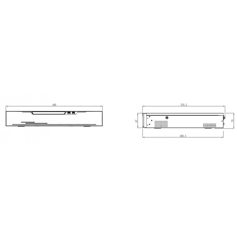 32-kanals videoopptaker / NVR for IP-kamera 4K