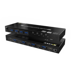 4-Port HDMI KVM Switch with USB 3.0, 4K@60Hz Support
