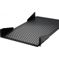 2U Shelf for fastening, 80cm, black. For 19 "rack cabinet