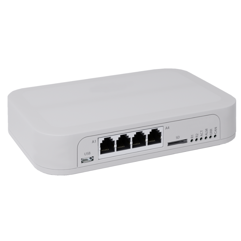 Fjernkontroll og datalogging av Serverrom, industriell installasjon. Digital, analog, relé, CAN-buss.