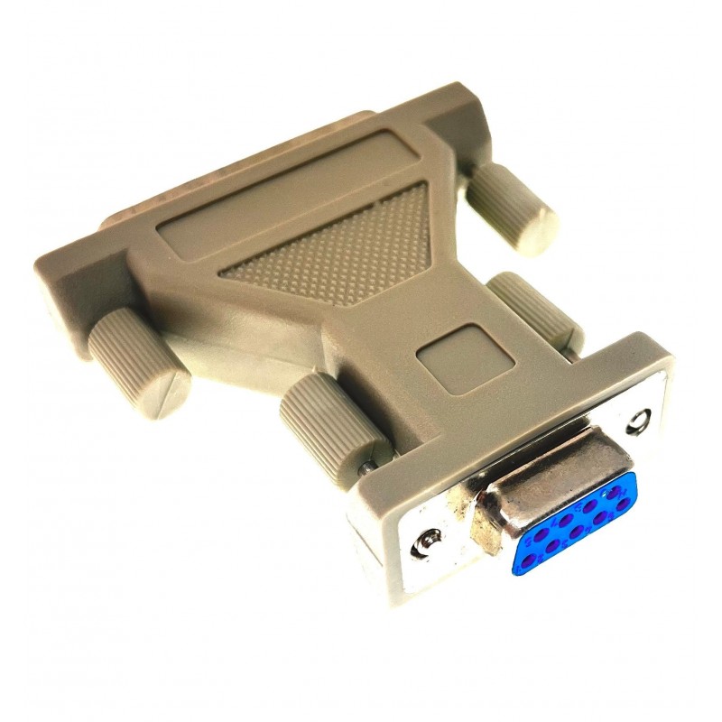 Gender Changer RS232 SUB-D DB25 hann til DB9 hunn