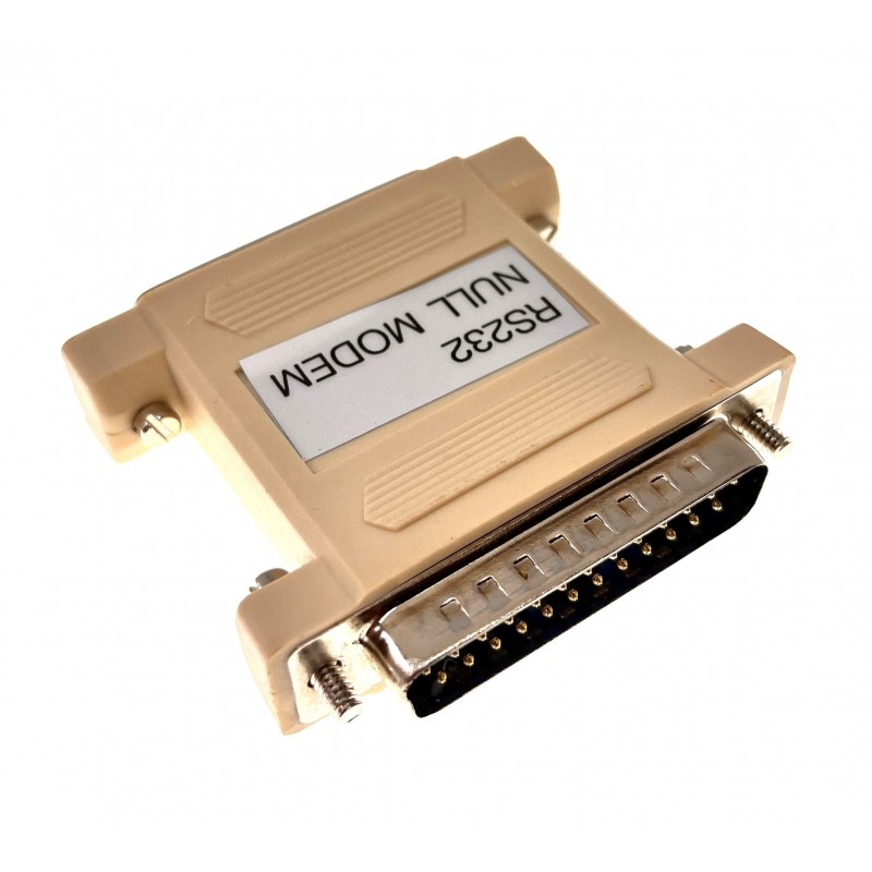 Nullmodem Adapter DB25 Male/Female Connector for RTS Sending