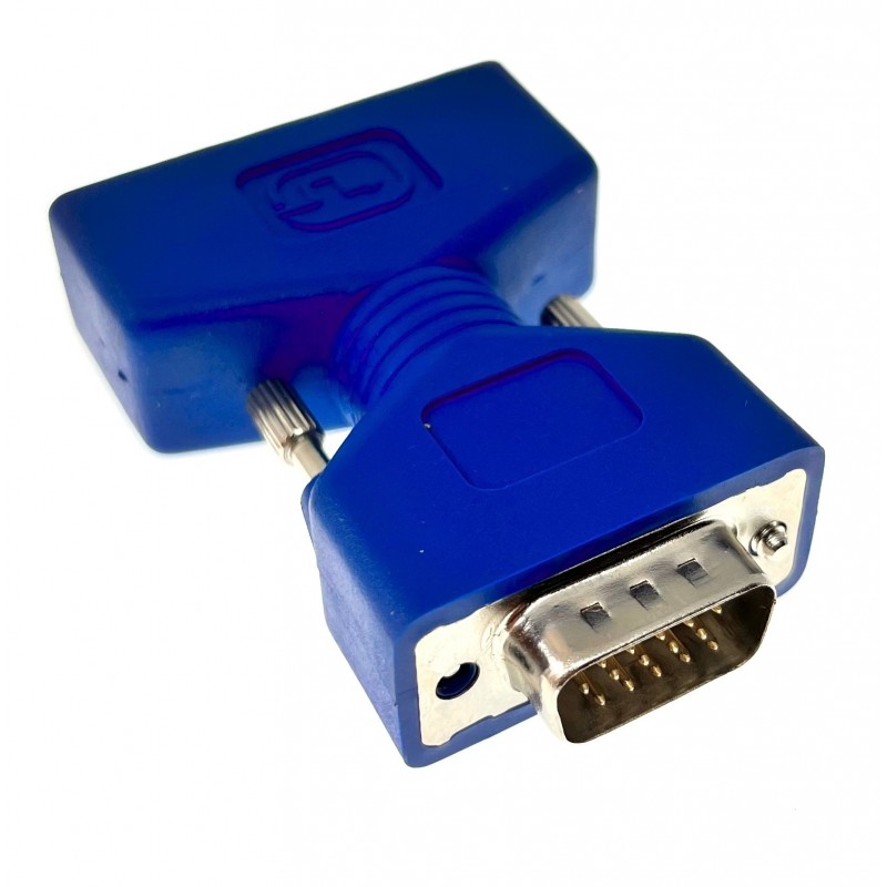 Analog DVI-I hunn- til VGA-hannkonverter-kontaktadapter