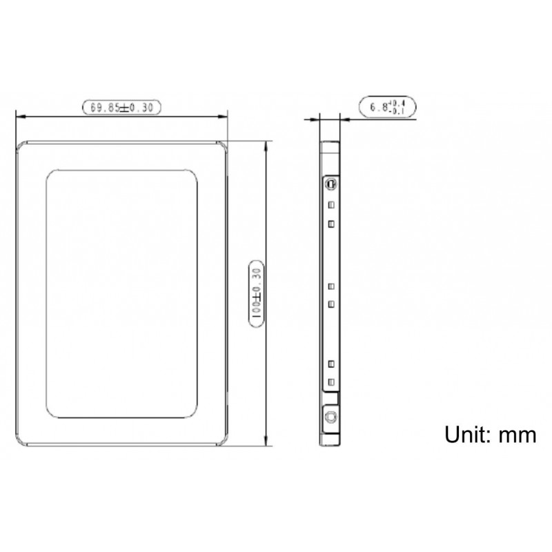 128 GB SSD med utvidet temperatur 40 ℃ ~ 85 ℃ (2,5 "industriell) industriell SSD
