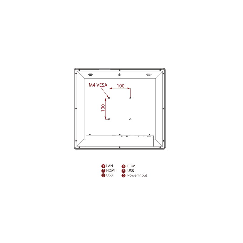 19" i5 ECDIS DNVGL-CG-0339, IACS E10 Marine-godkjent panel-PC