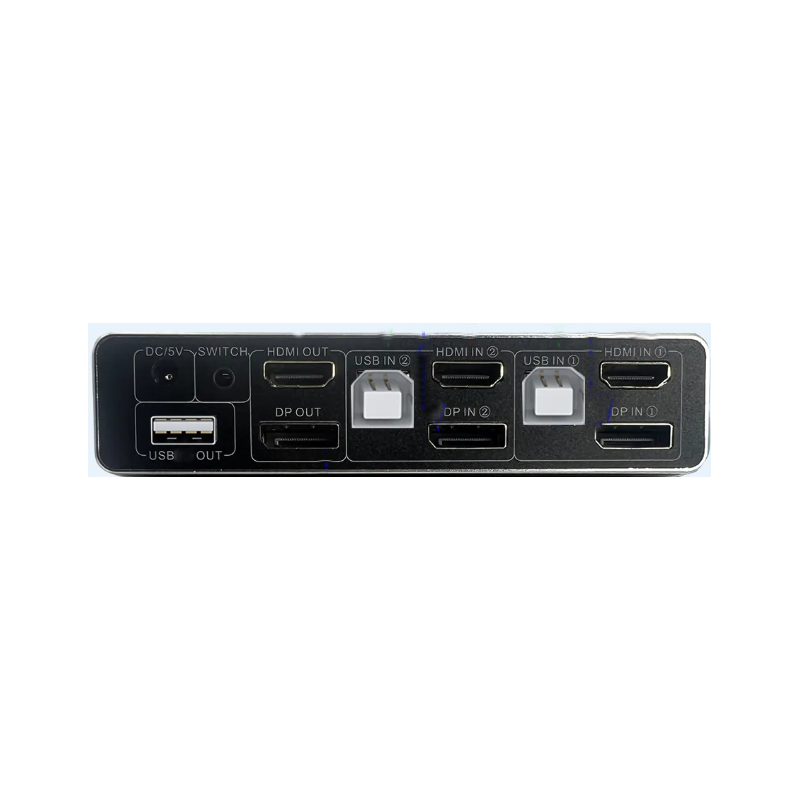 2-porter 4K@60Hz Dual Head HDMI og DisplayPort KVM-svitsj, 3840 x 2160 60Hz, USB2.0
