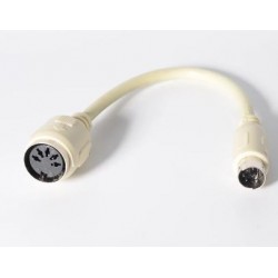 AT keyboard for PS2, DIN5 female to mini din 6 male