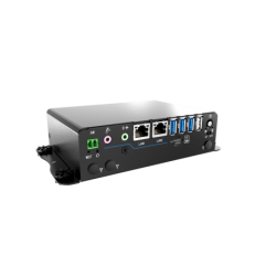 Fanless Embedded PC UL approved certified Celeron PC SIM, RS232,TPM 2.0, 2xDP Dual display