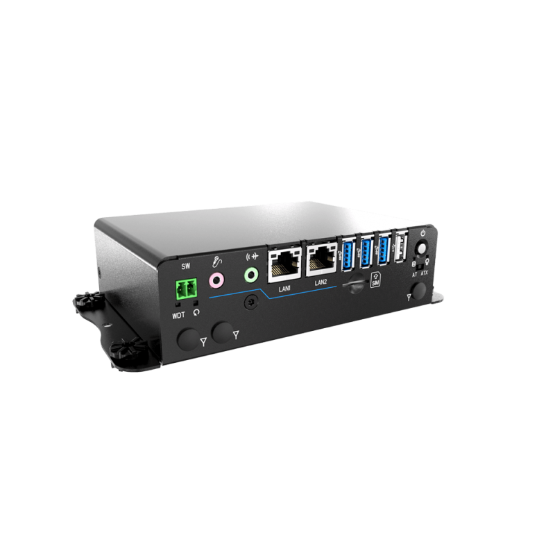 Fanless Embedded PC UL approved certified Celeron PC SIM, RS232,TPM 2.0, 2xDP Dual display