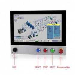 High-performance Panel PC with 15.6" touch screen IP65 full, Intel 8th Gen i3-8145U, 2.1GHz